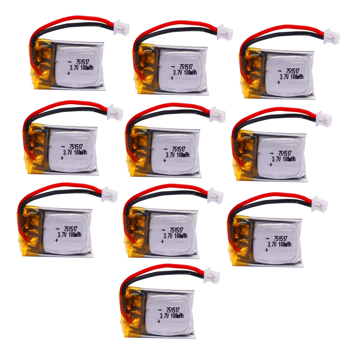 Drone Fq777 Rc Quadcopter - 1-10 SZTUK BATERII 3.7V 100mAh 751517
