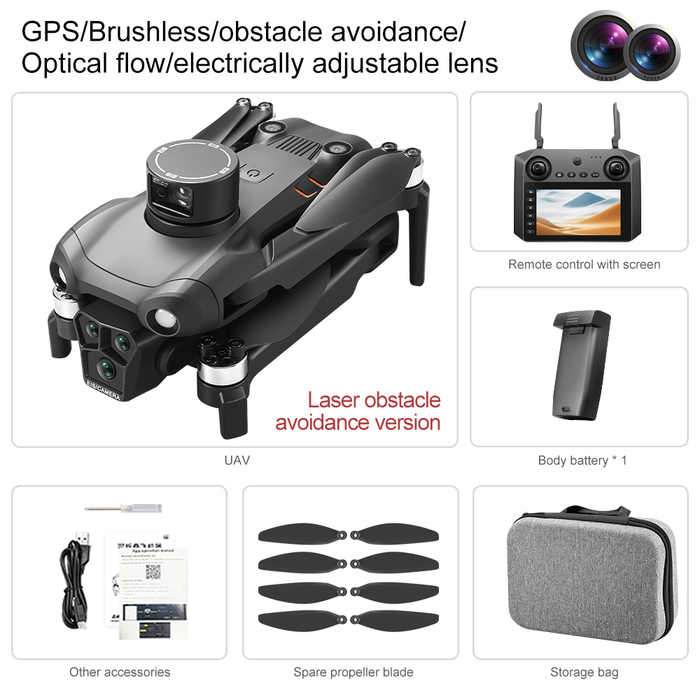 Drone Top Rc - Dron U193 GPS z 4,5-calowym ekranem