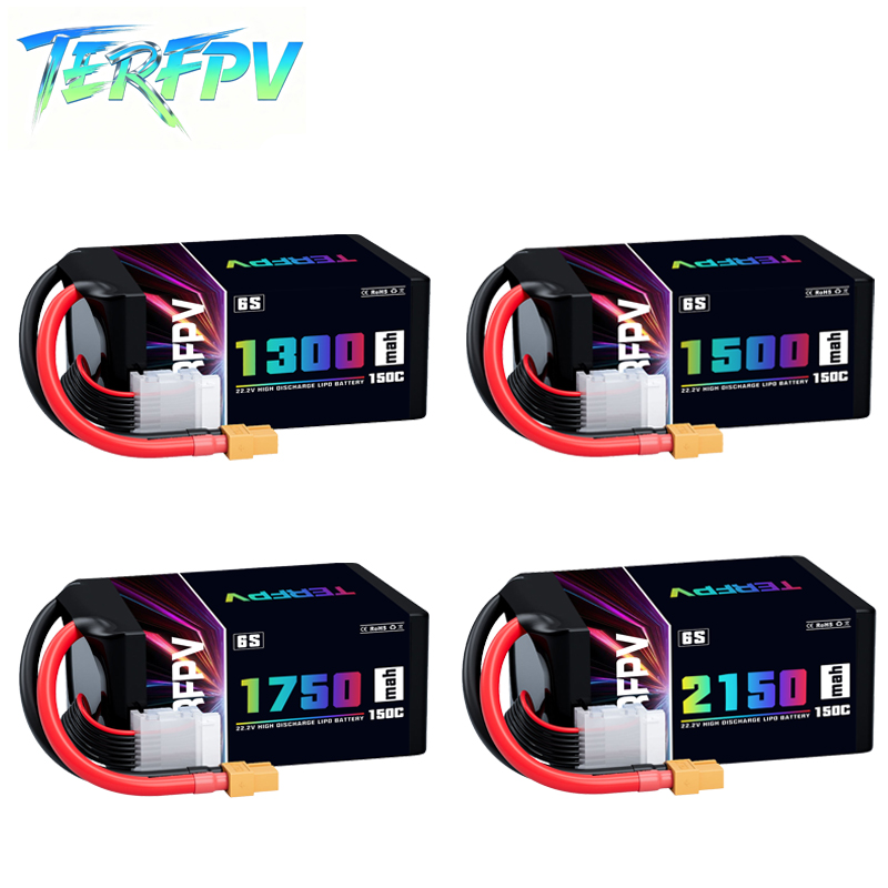 Drone Lipo Battery - Akumulator Lipo TERFPV 6S 22.2V 1300/1500/1750/2150mAh