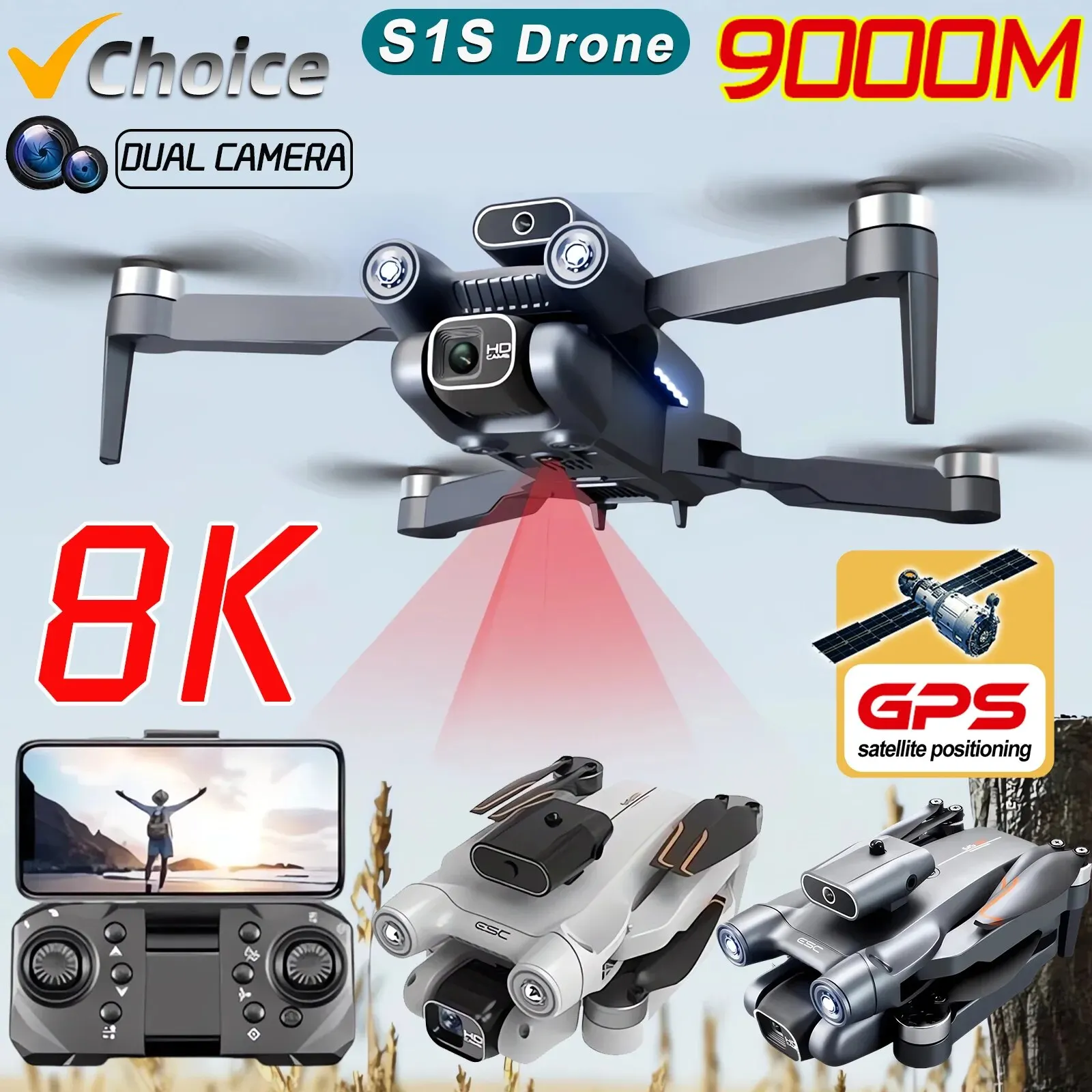 Gps Module Drone - Nowy S1S 5G GPS Drone Camera