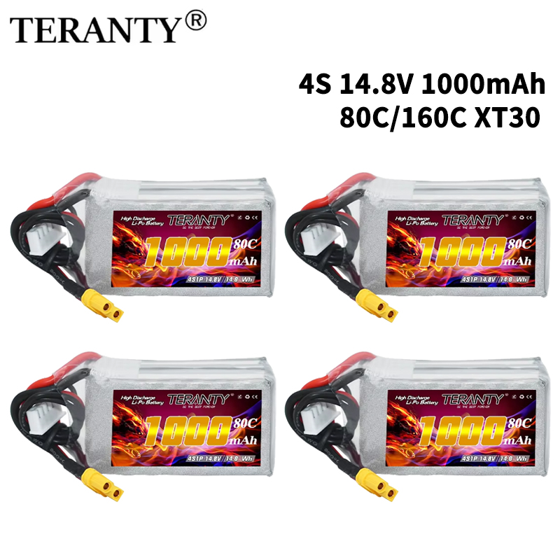 Drone Lipo Battery - TERANTY 4S 1000mAh 14.8V 80C/160C Bateria