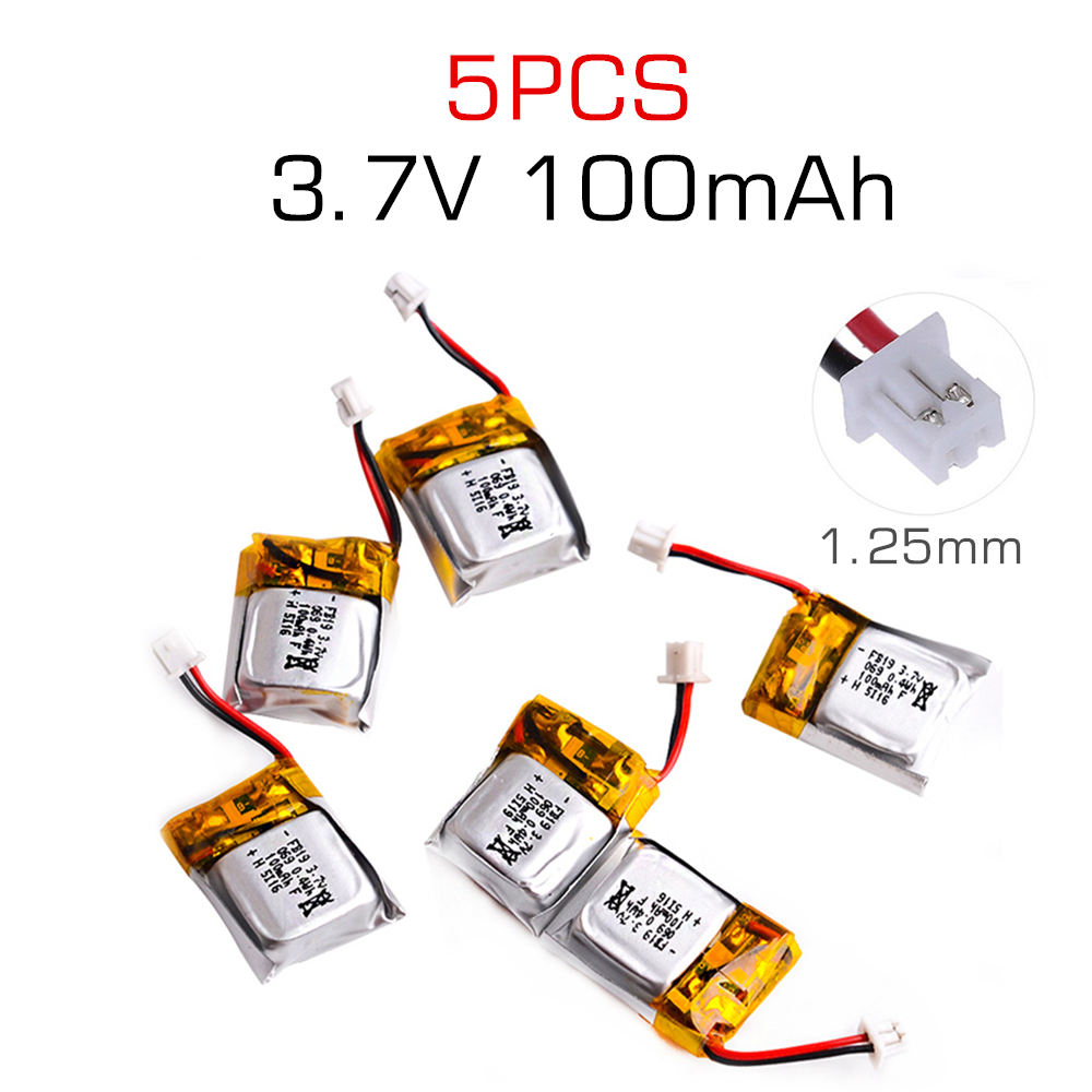 Drone Fq777 Rc Quadcopter - 5 sztuk 3,7 V 100 mAh