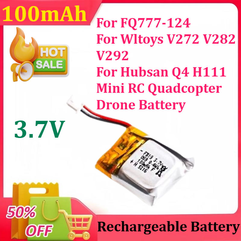 Drone Fq777 Rc Quadcopter - Akumulator Lipo 3.7V 100mAh do FQ777-124