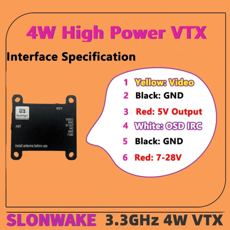 SLONWAKE FPV 3.3G 16CH 4000mW  – Drone With Rc Controller recenzja i cena
