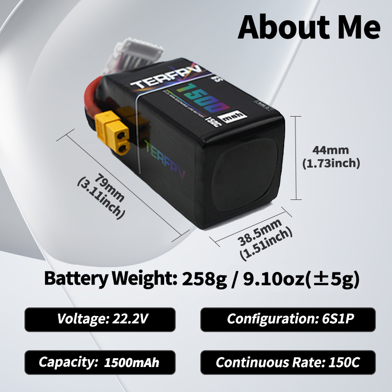 Akumulator Lipo TERFPV 6S 22.2 – Drone Lipo Battery recenzja i cena