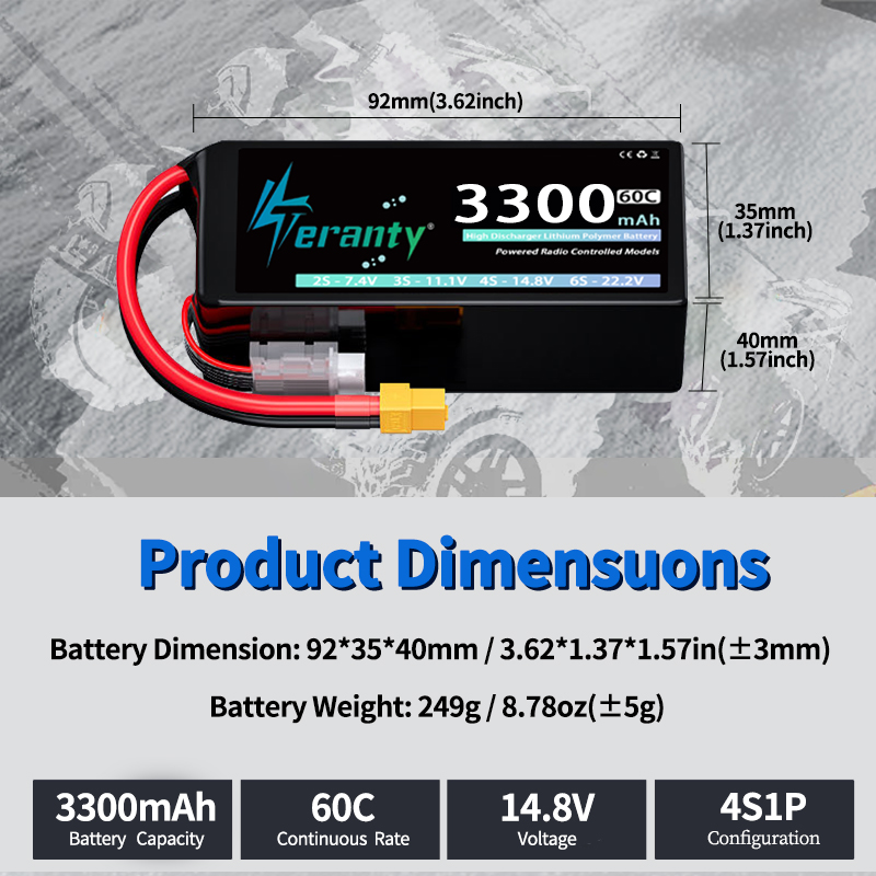Bateria Lipo TERANTY 4S 3300mA – Drone Lipo Battery recenzja i cena