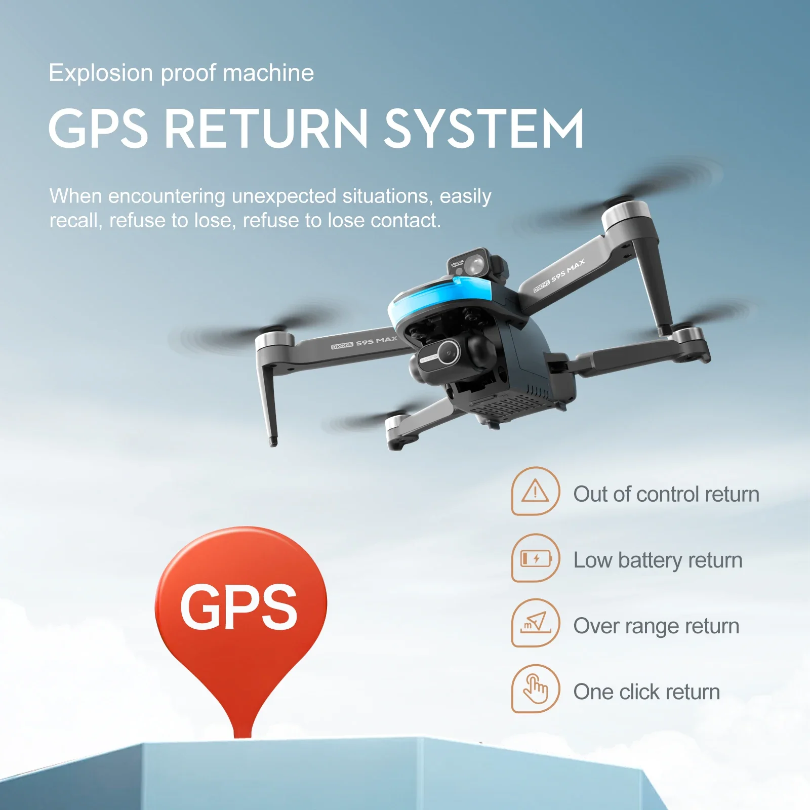 NOWOŚĆ S9S MAX MINI Drone 4K 2 – Gps Module Drone recenzja i cena
