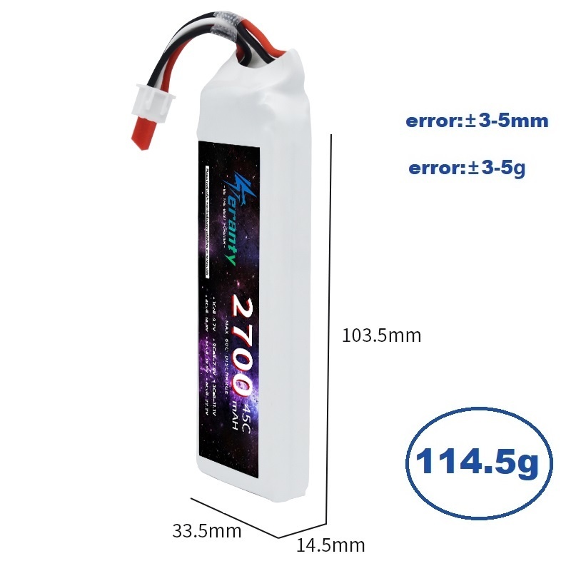 1/3PCS 2S 7.4V Lipo Battery 27 – Drone Lipo Battery recenzja i cena