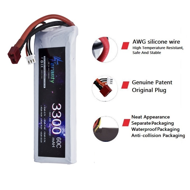 Akumulator LiPo 2S 7.4V 3300mA – Drone Lipo Battery recenzja i cena